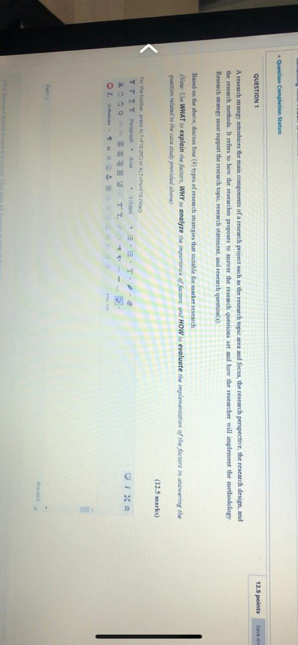 Solved Question Completion Status: QUESTION 1 12.5 points | Chegg.com