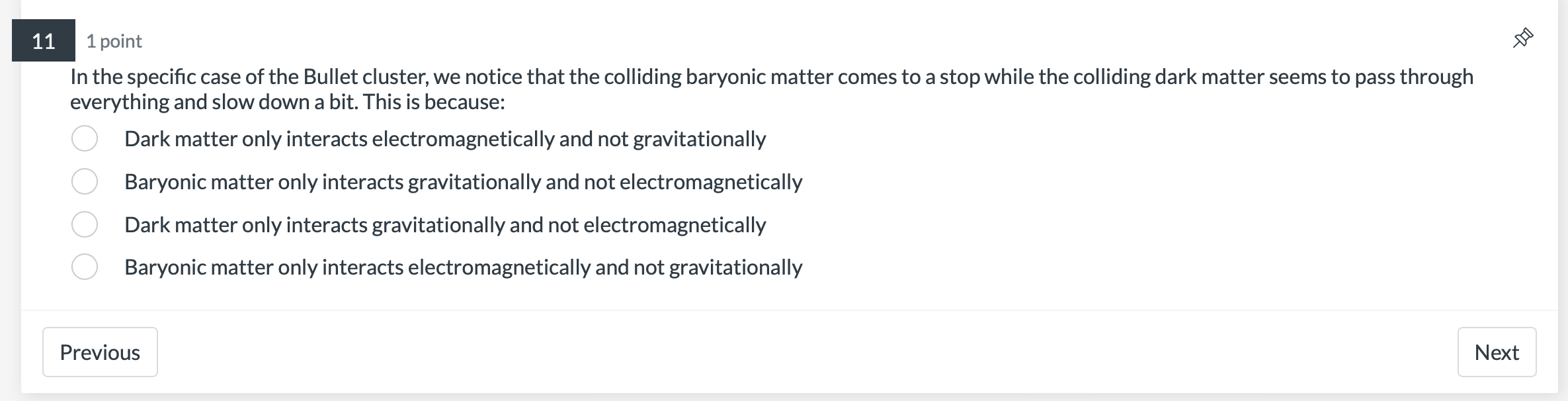 Solved In the specific case of the Bullet cluster, we notice