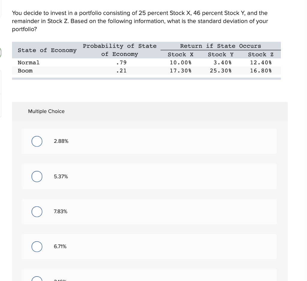 Solved You Decide To Invest In A Portfolio Consisting Of 25 | Chegg.com