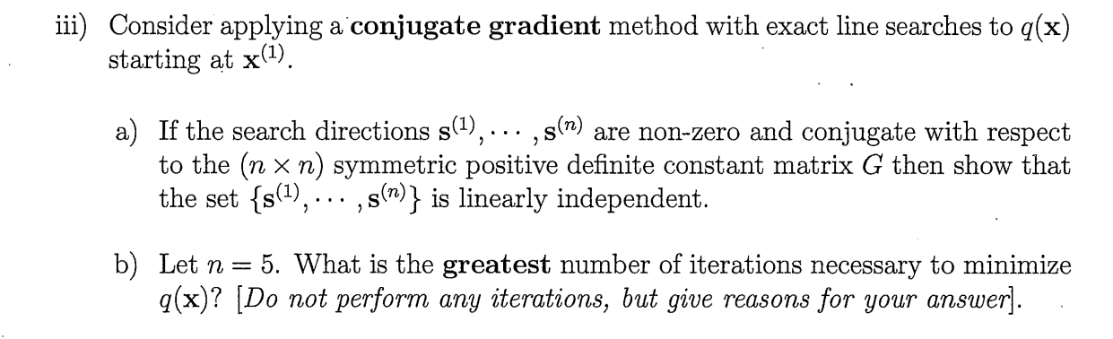 Solved Consider Minimizing The Strictly Convex Quadratic | Chegg.com