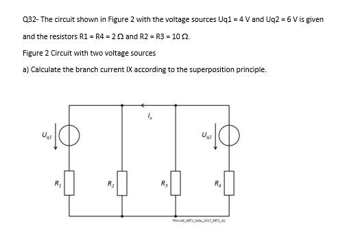 Solved Q30- Given is the circuit shown in Figure 5a) with | Chegg.com