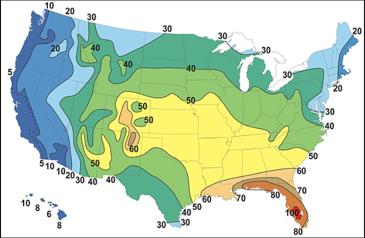 Solved Thunderstorms are intense, localized storms that form | Chegg.com