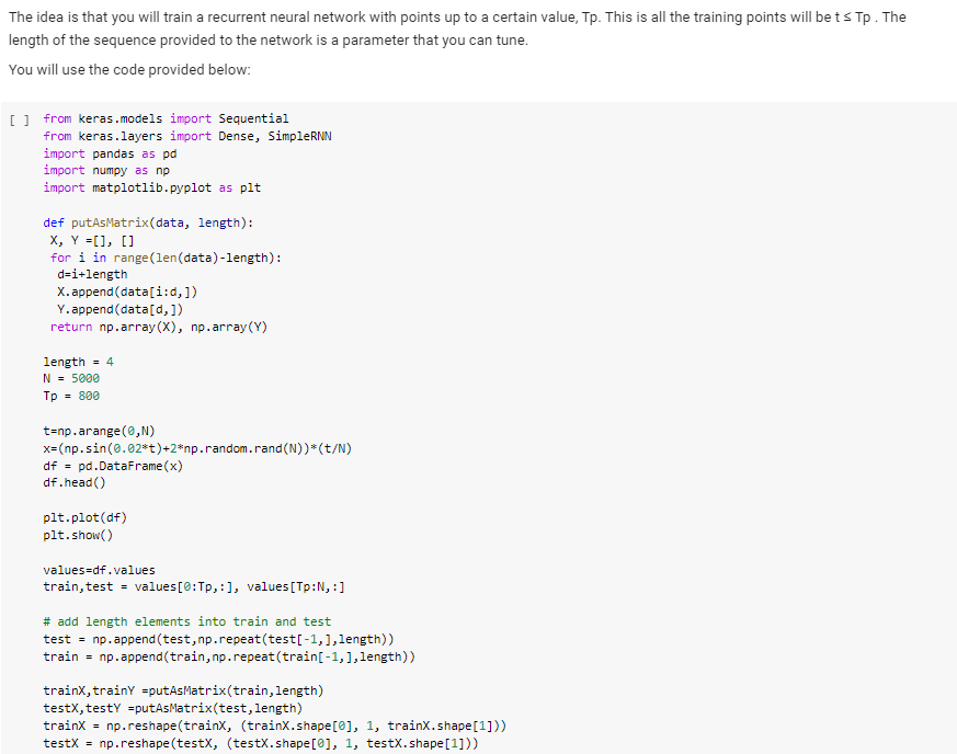 3. Recurrent Neural Networks In this question you | Chegg.com