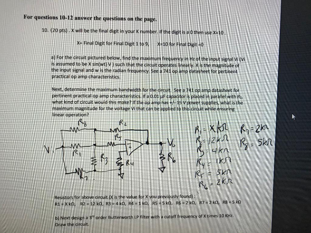 For Questions 10 12 Answer The Questions On The Pa Chegg Com