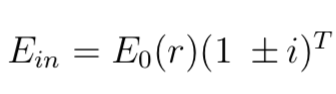 T
Ein = E(r)(1 + i)?
=
