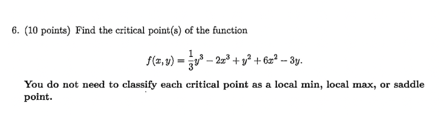 Solved 5. (12 Points) Compute All Second-order Partial | Chegg.com