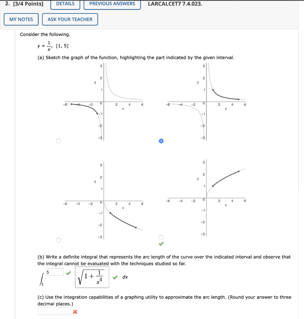 Solved 1. [0/1 Points] DETAILS PREVIOUS ANSWERS LARCALCET7 | Chegg.com