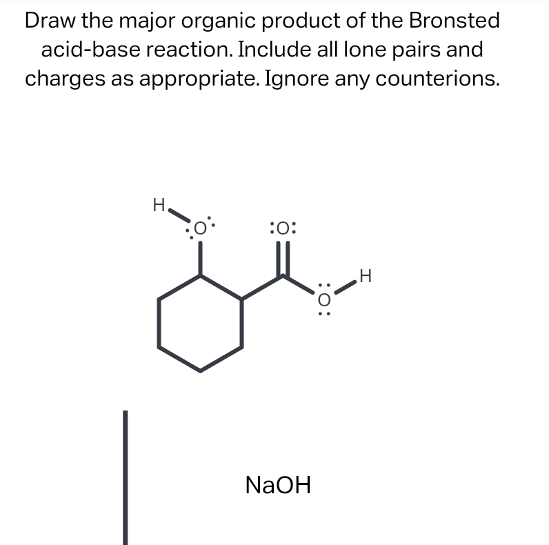 Solved Draw the major organic product of the Bronsted