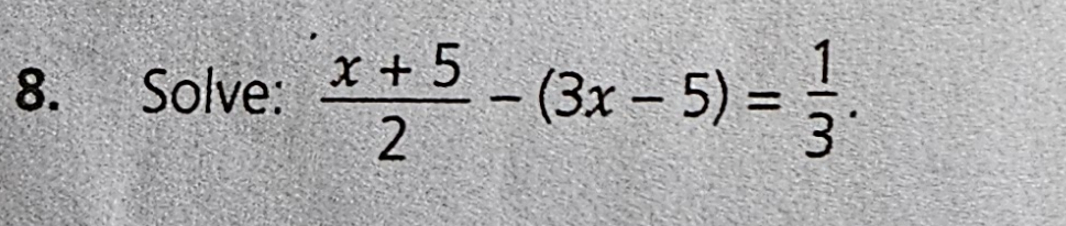 Solved Solve X 52 3x 5 13 Chegg