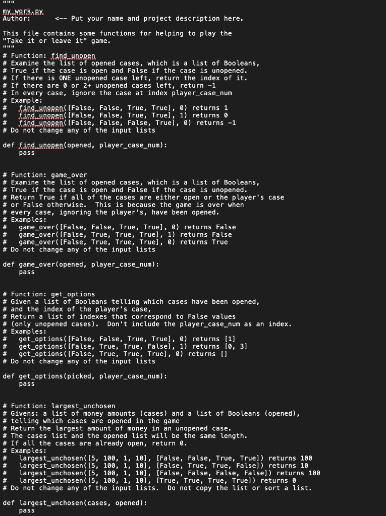 in python please this is for a project project | Chegg.com