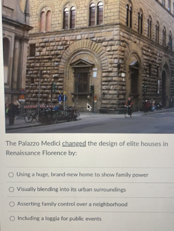 The Palazzo Medici changed the design of elite houses | Chegg.com