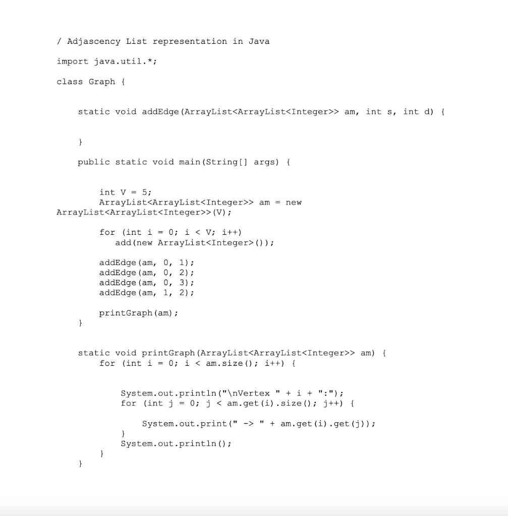 Solved Fill in the missing java codes as well as | Chegg.com