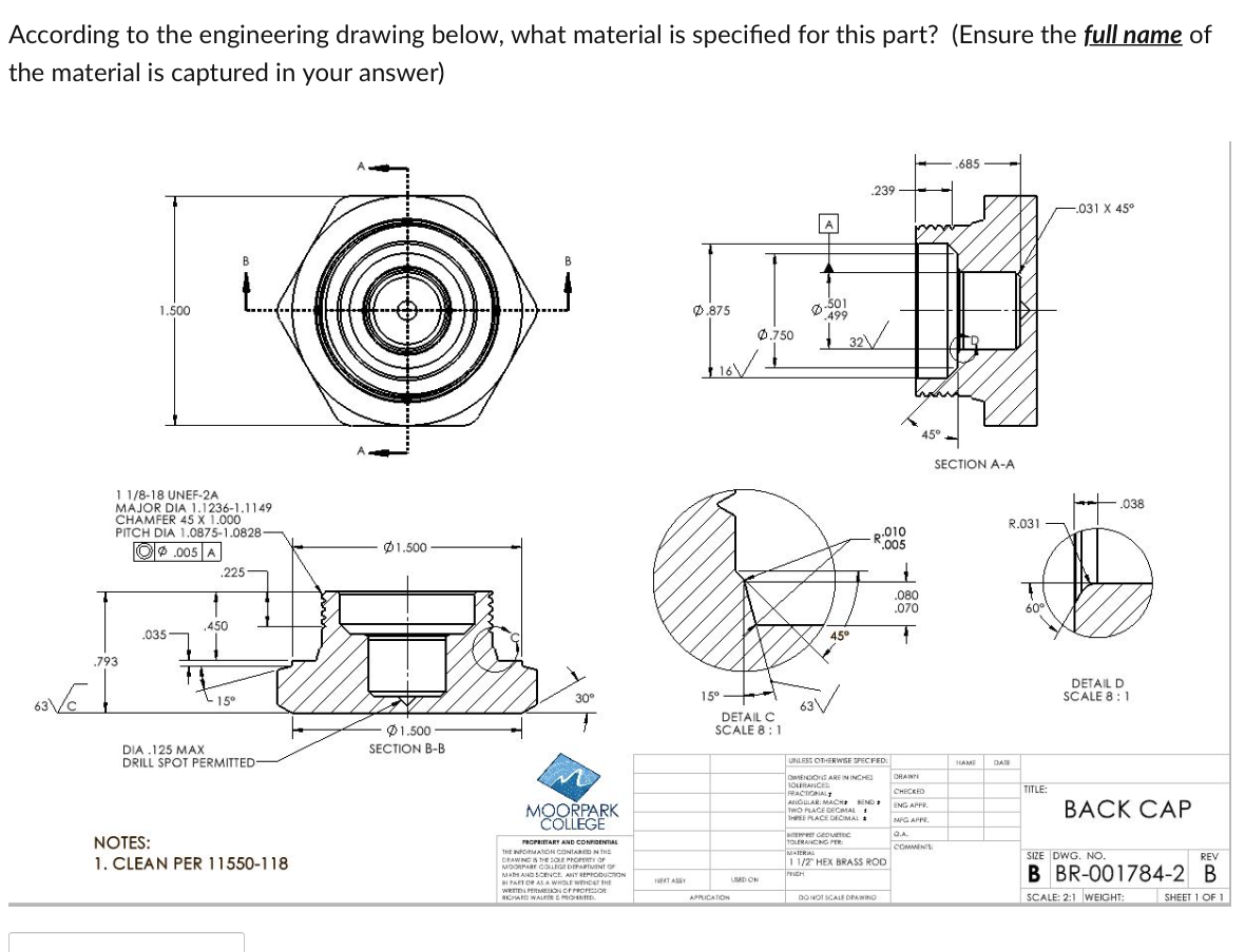 according-to-the-engineering-drawing-below-what-chegg