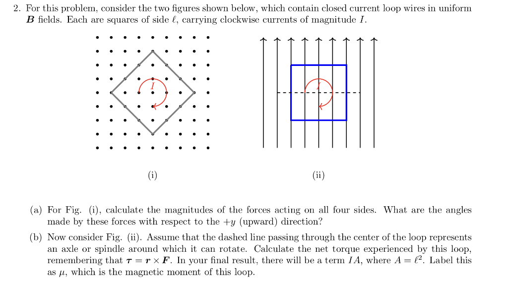 Solved For this problem, consider the two figures shown | Chegg.com