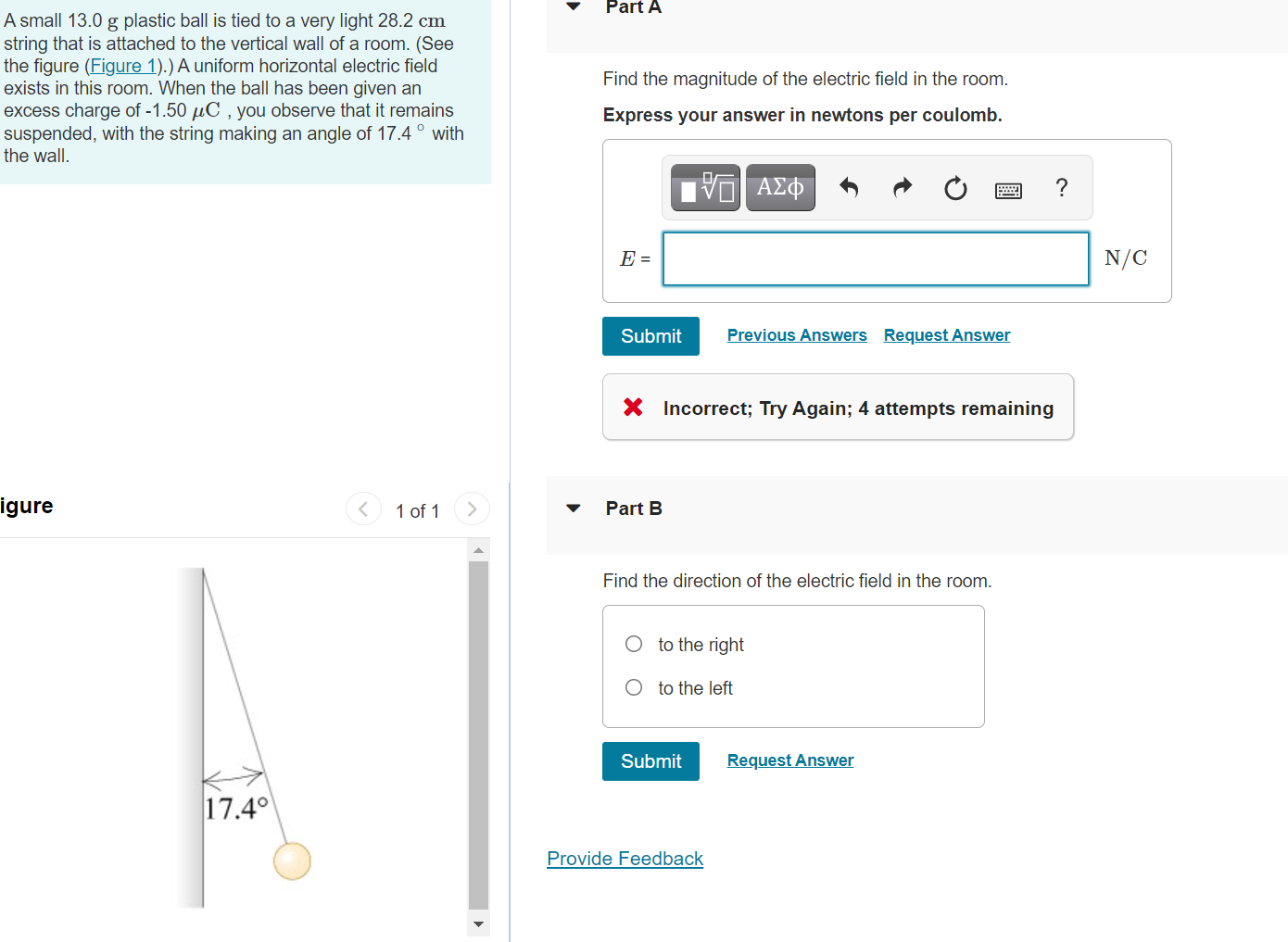 Solved Part A A small 13.0 g plastic ball is tied to a very