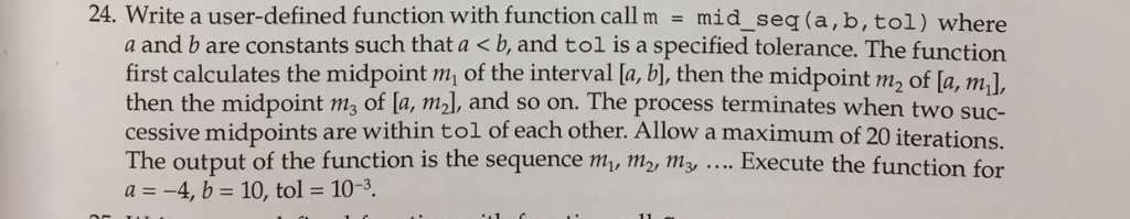 Solved 24. Write a user-defined function with function call | Chegg.com