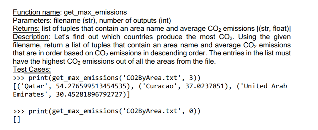 Solved In Python. This is the screenshot of the file CO2 | Chegg.com