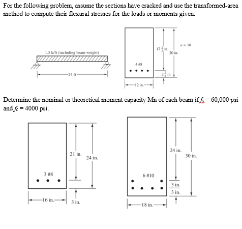 Solved For The Following Problem, Assume The Sections Have 