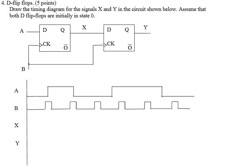 Solved A T flip-flop works as follows: if the input T=0, the | Chegg.com