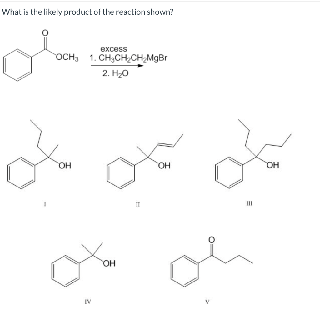 Solved What Is The Likely Product Of The Reaction Shown 