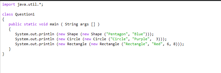 Solved Question 1 [20 marks] Write a program to demonstrate | Chegg.com