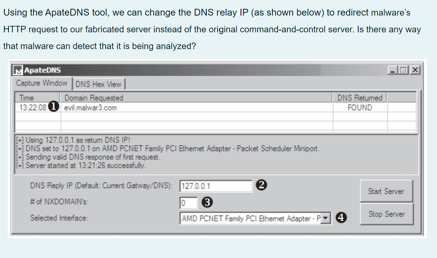 Solved Using the ApateDNS tool, we can change the DNS relay