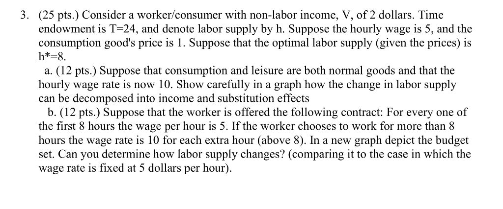 3. (25 pts.) Consider a worker/consumer with | Chegg.com
