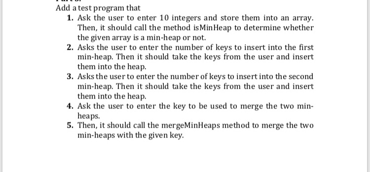 Solved Add a test program that 1. Ask the user to enter 10 | Chegg.com