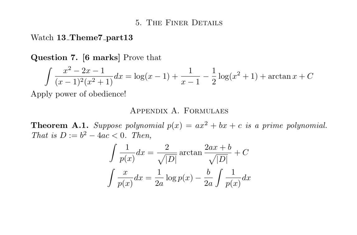 Solved 1 2+2+5 Question 5. [1, 1, 2] Prove that x + 4 1 x + | Chegg.com