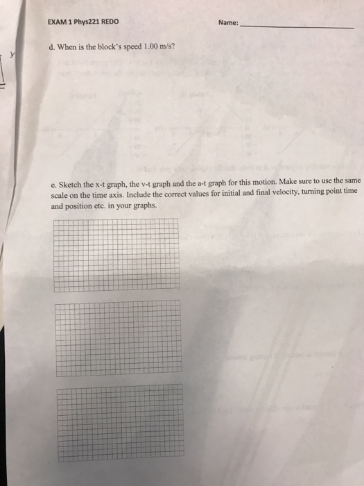 Solved EXAM 1 Phys221 REDO Name: Problem 1 (40 points) | Chegg.com