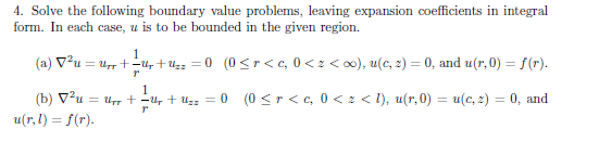 Solved 4. Solve The Following Boundary Value Problems, | Chegg.com