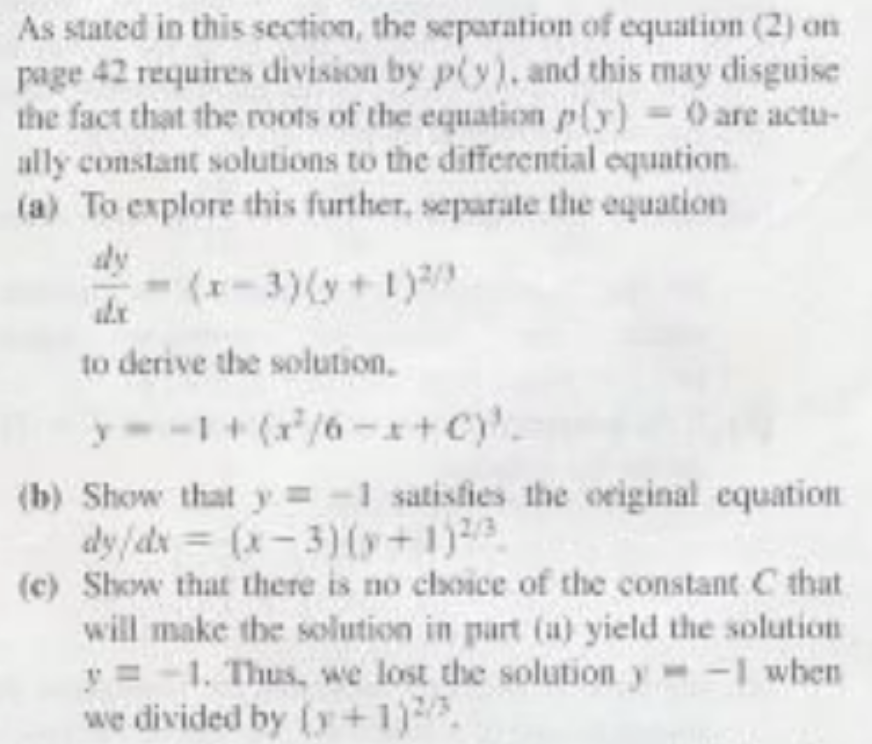 Solved As stated in this section, the separation of equation | Chegg.com