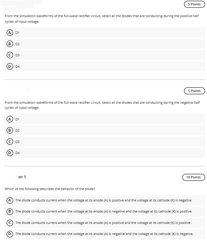 Solved A rectifier is a diode circuit that converts the ac