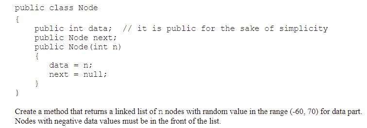 Solved public class Node { public int data; // it is public | Chegg.com