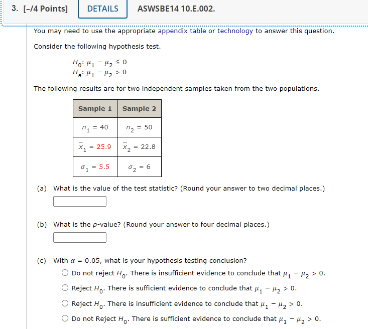 Solved You may need to use the appropriate appendix table or | Chegg.com