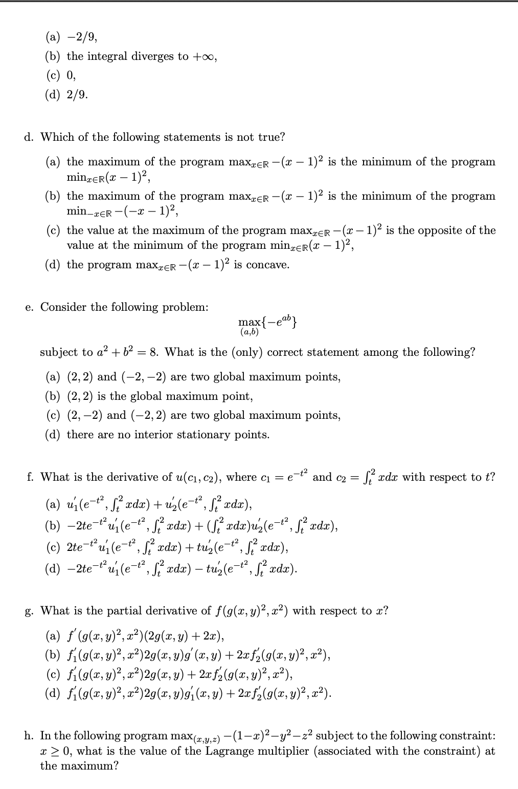 Solved 5 Multiple Choice Questions 24 Marks 3 Marks Pe Chegg Com