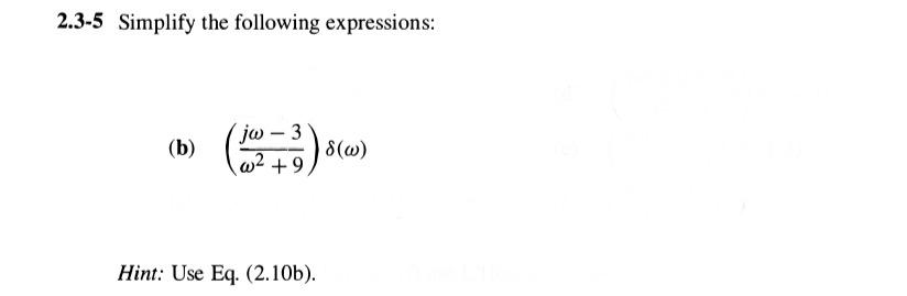 Solved 2.3-5 Simplify The Following Expressions: (b) | Chegg.com