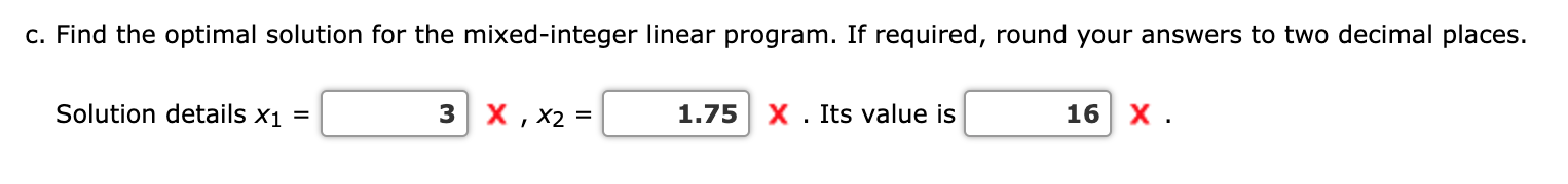 Solved Consider the following mixed-integer linear program: | Chegg.com
