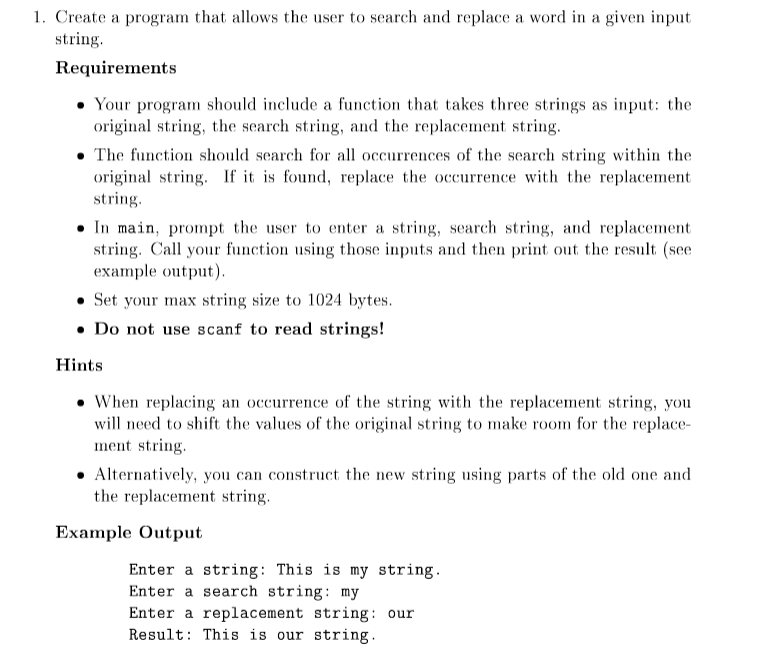 Solved Please code in C, provide a screenshot of your code | Chegg.com