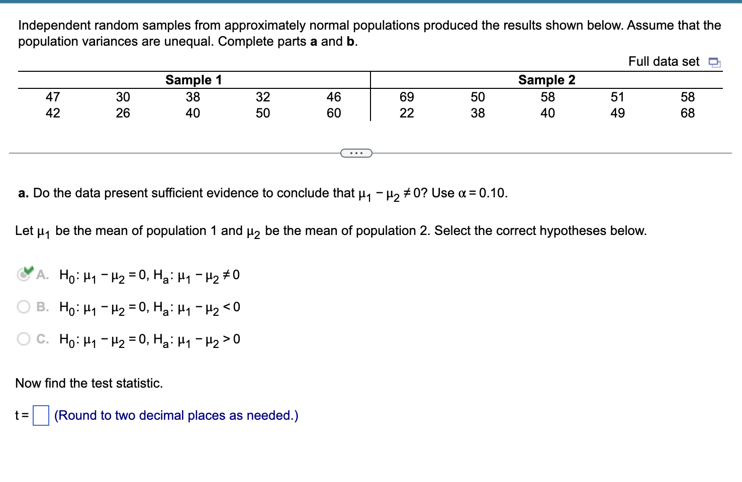 Solved Independent random samples from approximately normal | Chegg.com