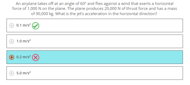 Solved An airplane takes off at an angle of 60∘ and flies | Chegg.com