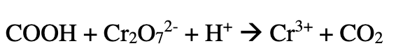 Solved COOH+Cr2O72−+H+→Cr3++CO2 | Chegg.com