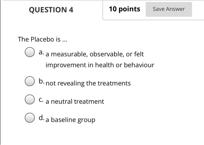 Solved QUESTION 1 10 points Saved When participants in an | Chegg.com