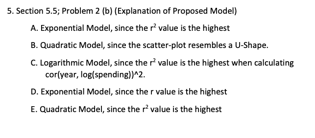 Solved 5. Section 5.5; Problem 2 (b) (Explanation of | Chegg.com