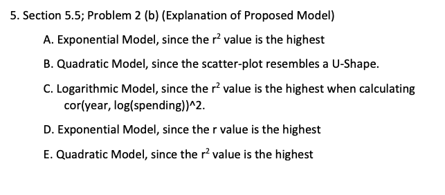 Solved 5. Section 5.5; Problem 2 (b) (Explanation Of | Chegg.com