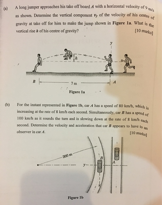 Solved A Long Jumper Approaches His Take Off Board A With A | Chegg.com