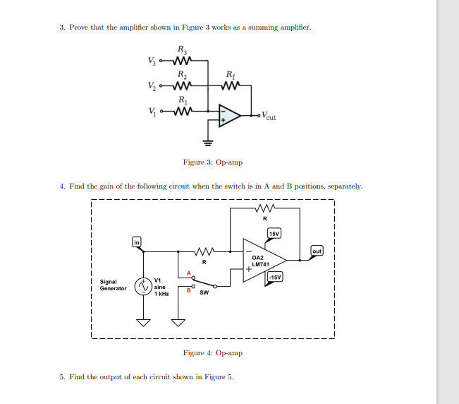 Solved 3. Prove that the amplifier shown in Figure 3 works | Chegg.com