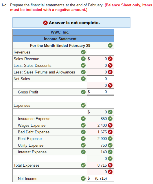 Solved Required 1-a. Prepare all February journal entries | Chegg.com