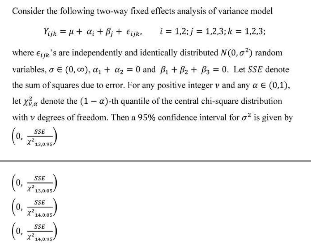 Solved Consider The Following Two Way Fixed Effects Analy Chegg Com