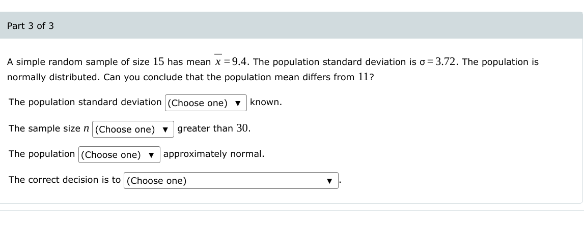 Solved A simple random sample of size 13 has mean xˉ=7.26 | Chegg.com